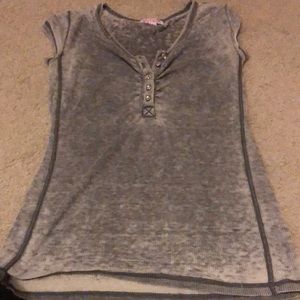 Gray v-neck